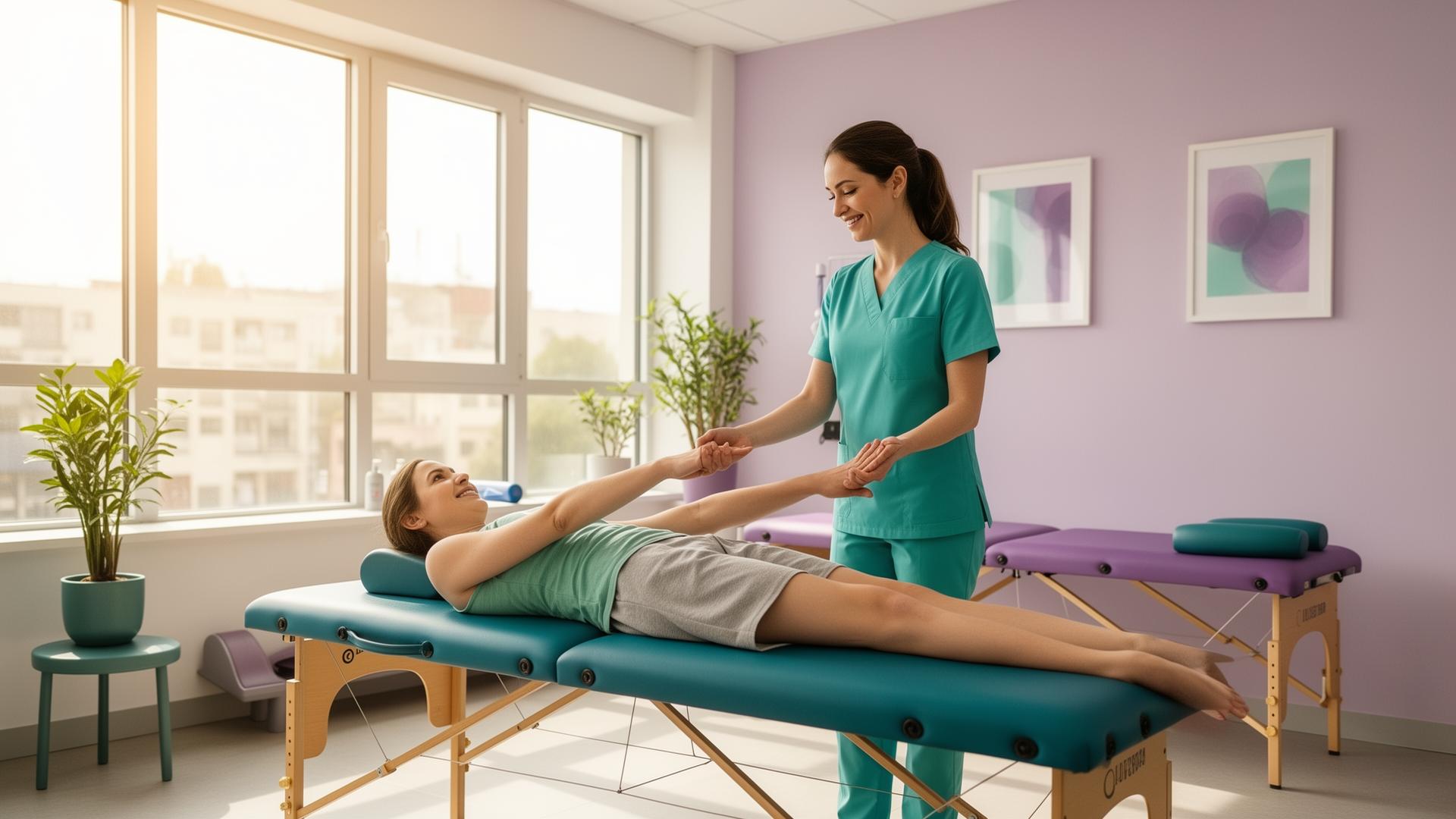 Physiotherapist treating a patient at Streetsville Sports and Physiotherapy